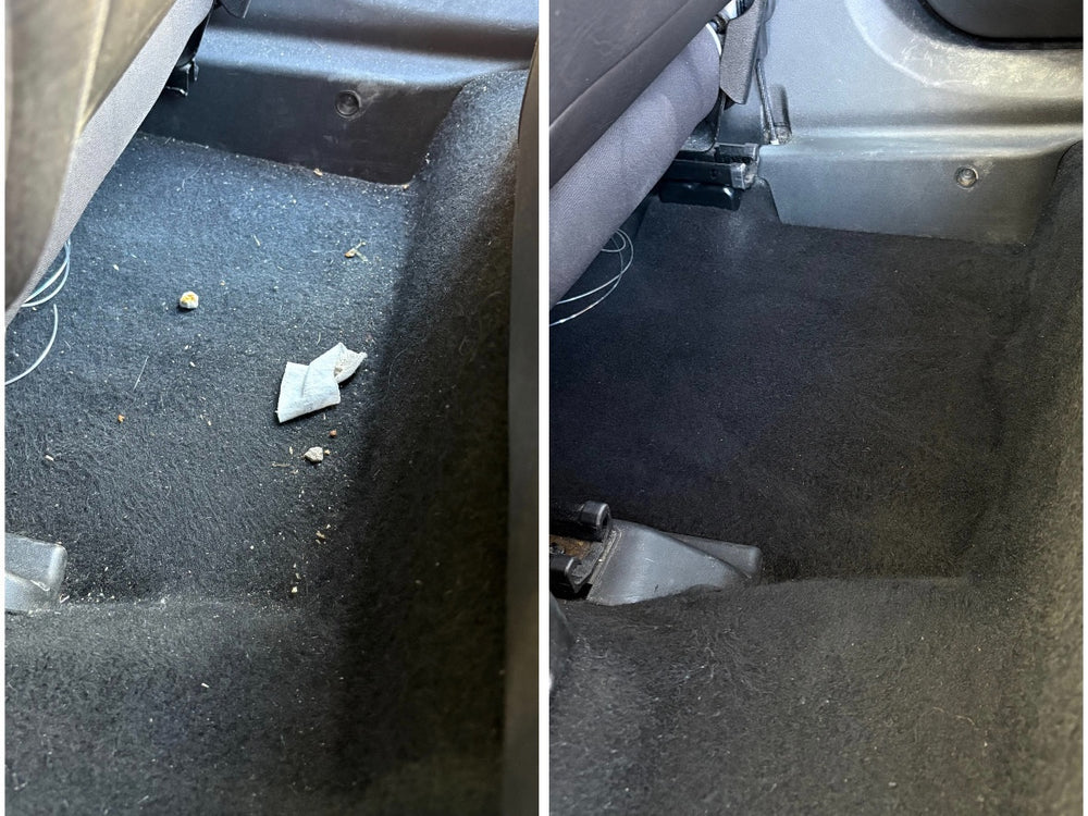 Résultat avant / après lavage automobile