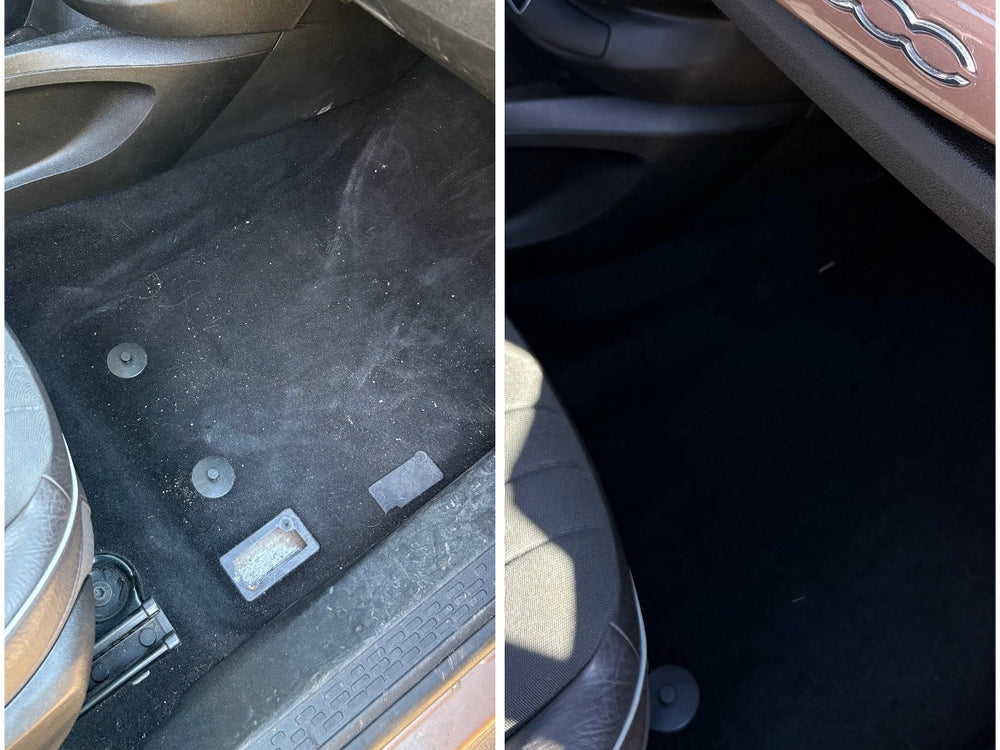 Résultat avant / après lavage automobile